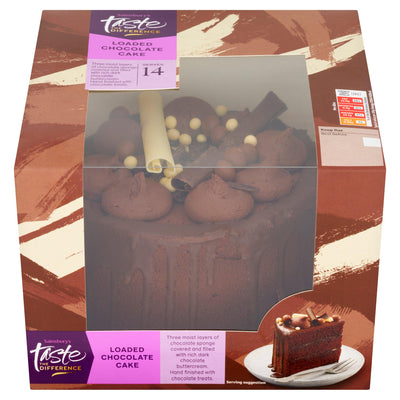 Sainsbury's Birthday Celebration Loaded Chocolate Cake, Taste the Difference 940g (Serves 14)